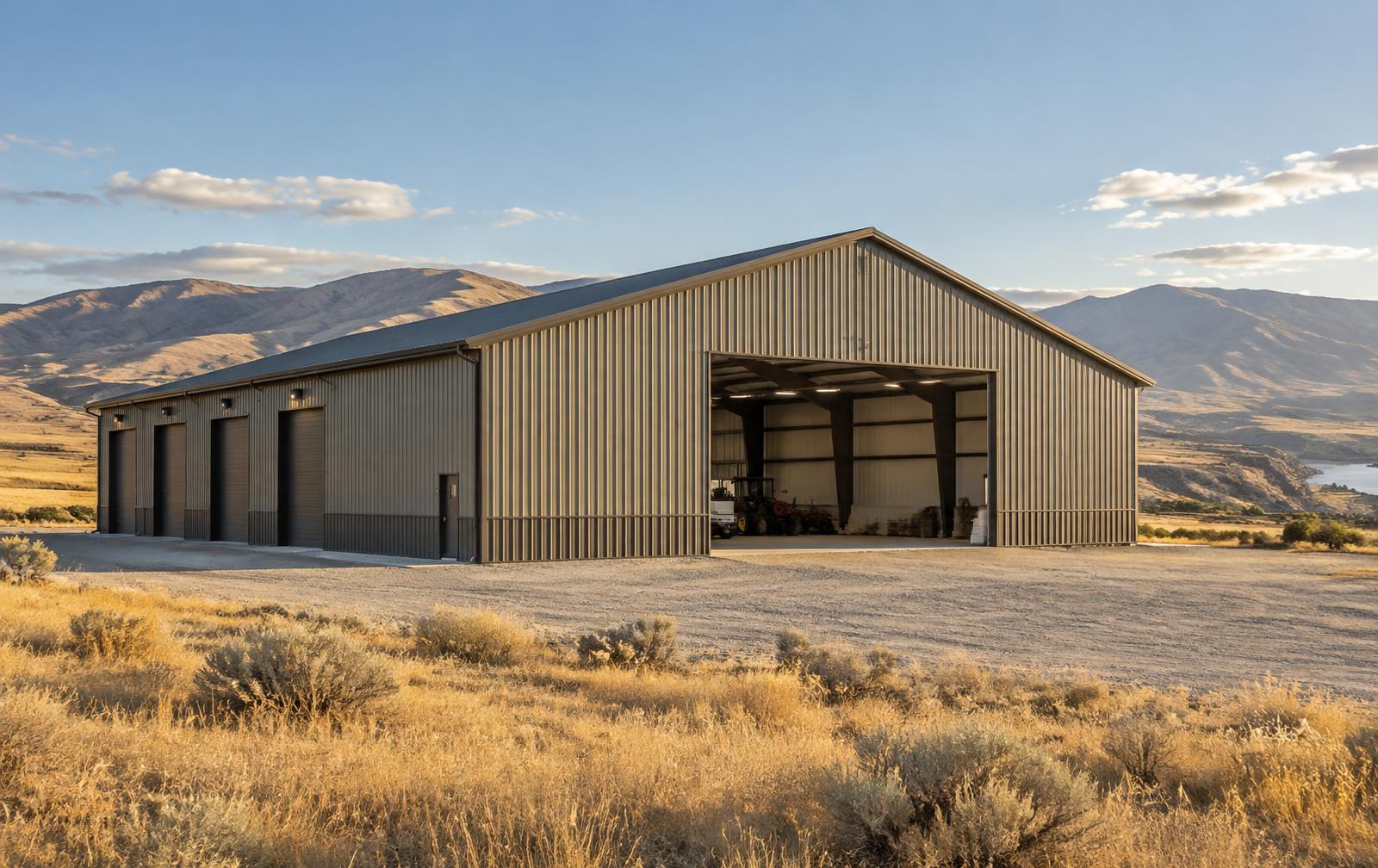 Pre-Engineered Metal Building (PEMB) construction in a Washington setting