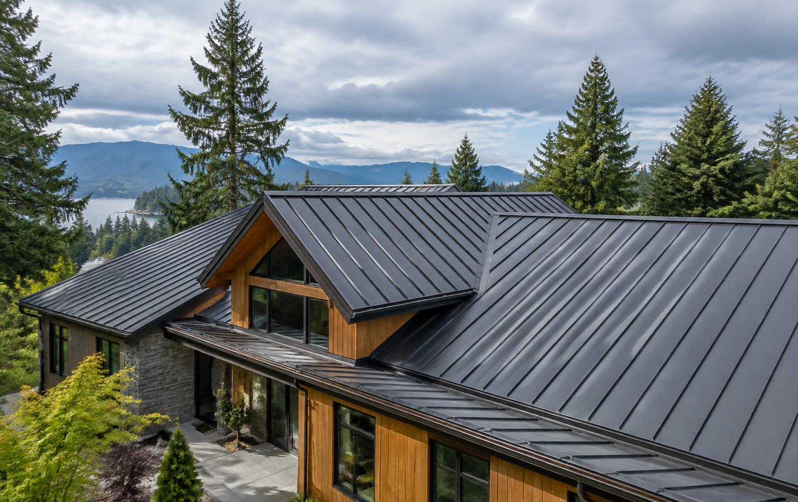 Roofing construction in a Washington setting